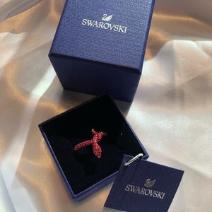 Swarovski Fuchsia Snake Ring